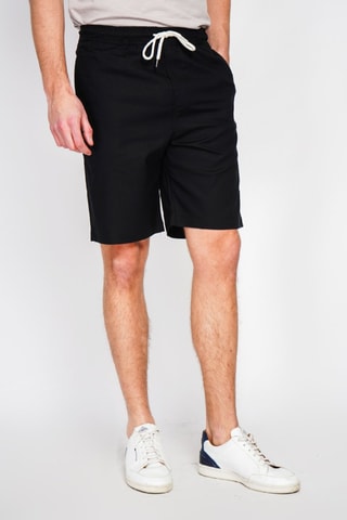Bermudas de lino - Negro