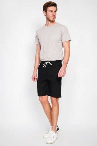 Bermudas de lino - Negro