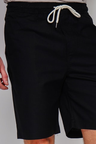 Bermudas de lino - Negro