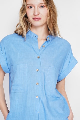 Camisa de lino - Azul