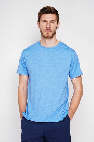 T-shirt en lin - Bleu