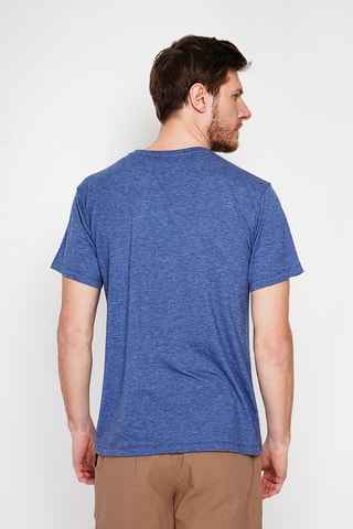 T-shirt en lin - Bleu marine