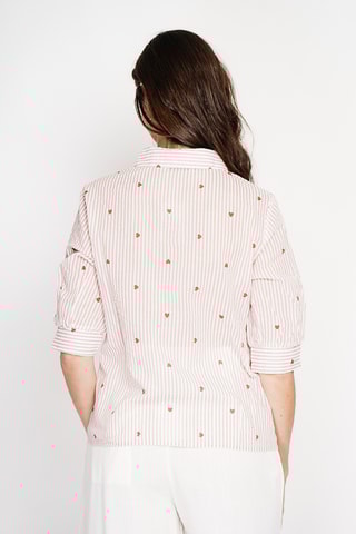 Blusa de lino - Rosa