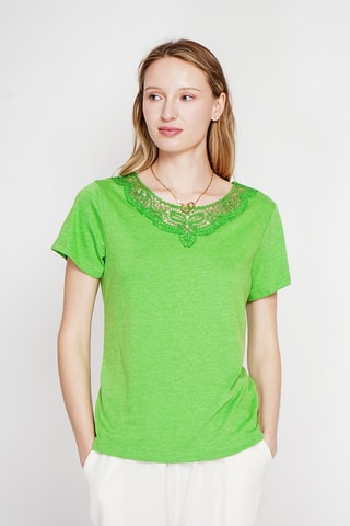 T-shirt en lin - Vert