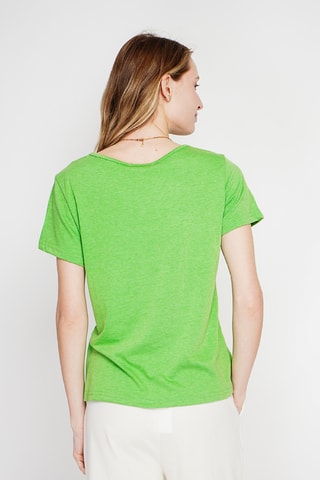 T-shirt en lin - Vert