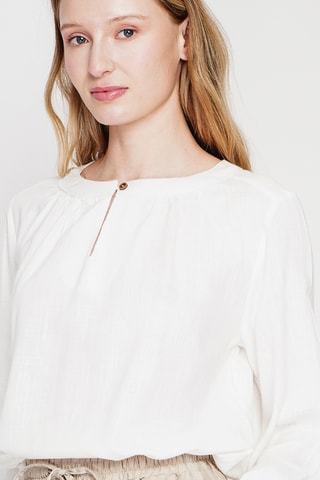 Blusa de lino - Blanco