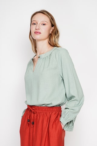 Blusa de lino - Verde