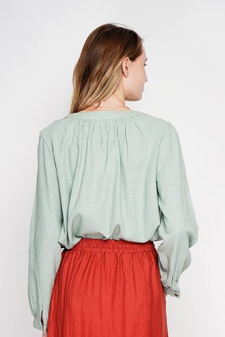 Blusa de lino - Verde