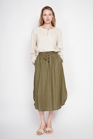 Blusa de lino - Beige