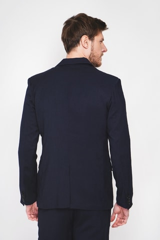 Chaqueta de lino - Azul marino