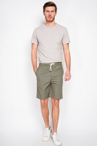 Bermudas de lino - Caqui