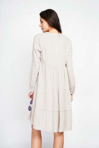 Vestido de lino - Beige