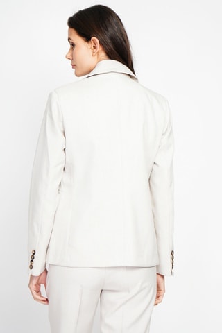 Chaqueta de lino - Beige