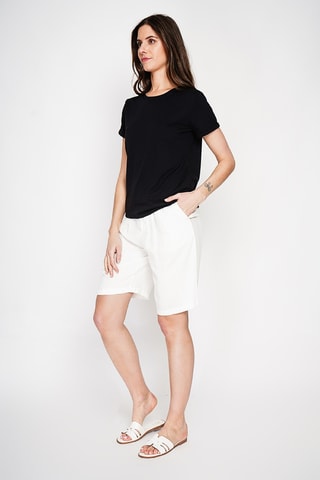 T-shirt en lin - Noir