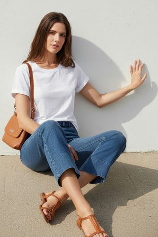 Camiseta de lino - Blanco