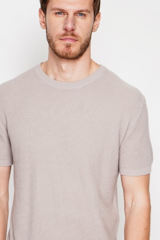 T-shirt en coton biologique - Beige