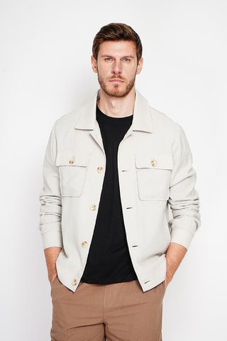 Chaqueta de lino - Beige