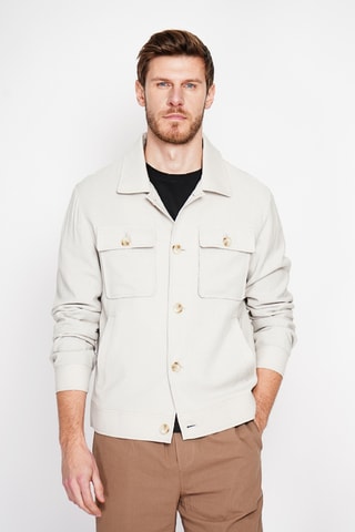 Chaqueta de lino - Beige