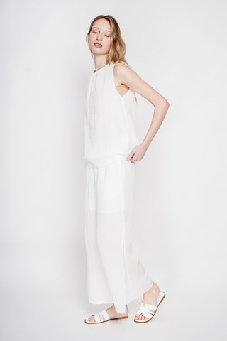 Top de lino - Blanco