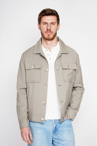 Chaqueta de lino - Caqui