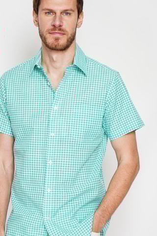 Chemise en lin - Vert