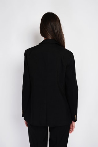 Chaqueta de lino - Negro