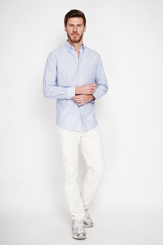 Camisa de lino - Azul marino