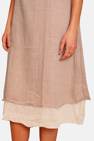 Vestido de lino - Beige