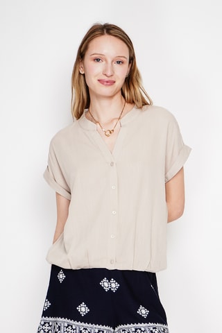 Camisa de lino - Beige