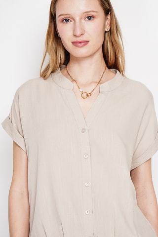 Camisa de lino - Beige