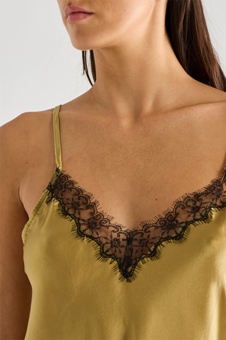 Canotta in seta Tilda - Bronzo