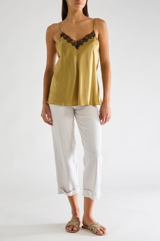 Canotta in seta Tilda - Bronzo