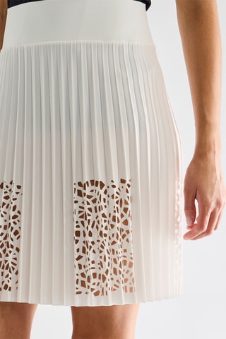 Gonna plissé vita alta Josy - Ecume