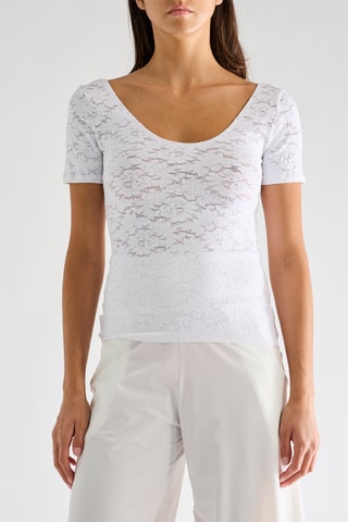 Top in pizzo Yann - Bianco