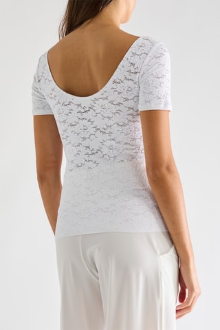 Top in pizzo Yann - Bianco