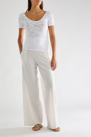 Top in pizzo Yann - Bianco