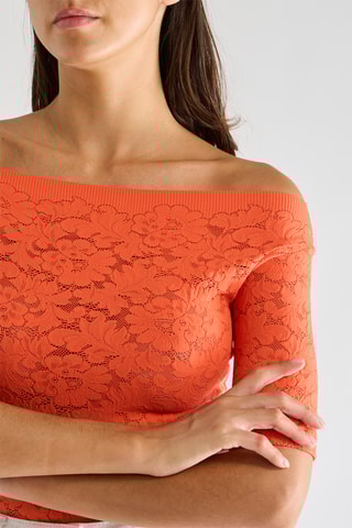 Top in pizzo Talita - Arancione