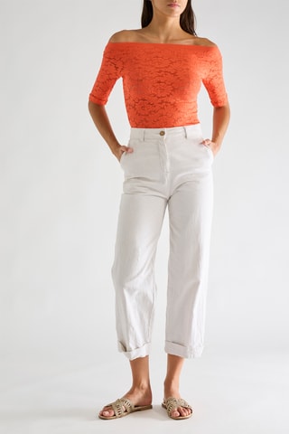 Top in pizzo Talita - Arancione