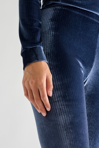 Leggings in velluto Tricy - Blu