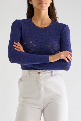 Top in pizzo Tissia - Inchiostro