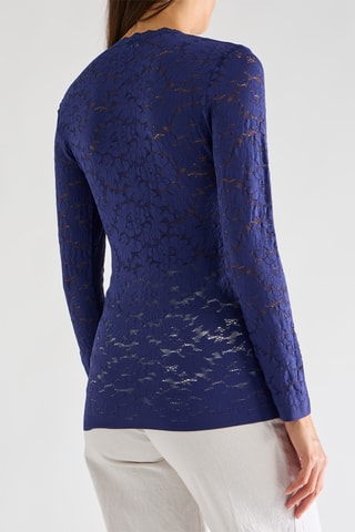 Top in pizzo Tissia - Inchiostro