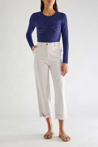 Top in pizzo Tissia - Inchiostro