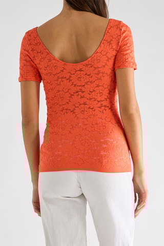 Top in pizzo Yann - Arancione
