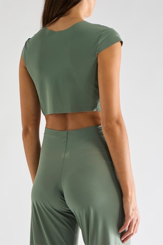 Crop top annodato da mare Tako - Mandorla