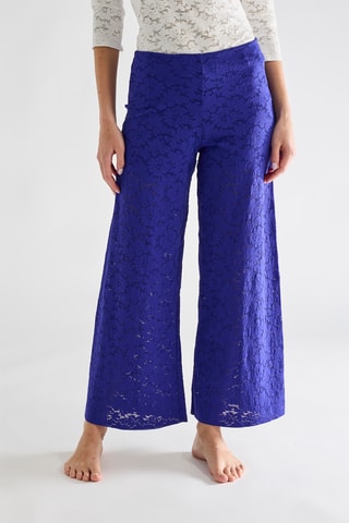 Pantaloni in pizzo Mali - Cobalto