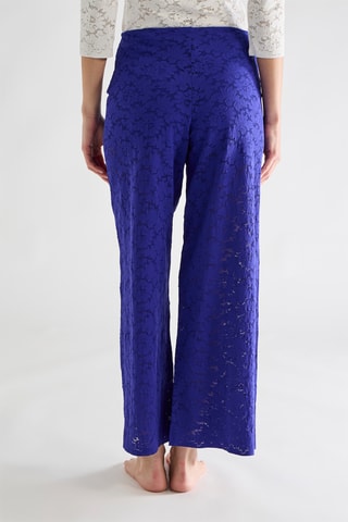 Pantaloni in pizzo Mali - Cobalto