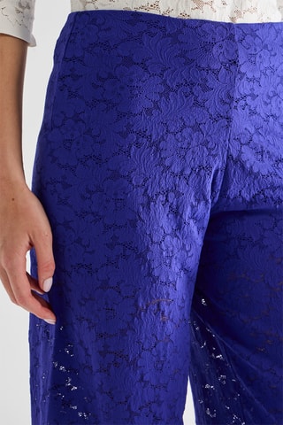 Pantaloni in pizzo Mali - Cobalto