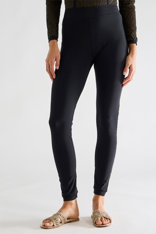 Leggings vita alta  Cyria - Nero/kaki