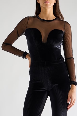 Body in velluto Blues - Nero