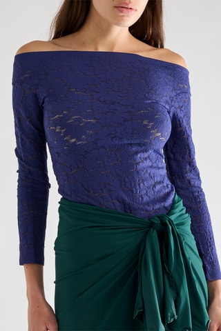 Top in pizzo Tasha - Inchiostro